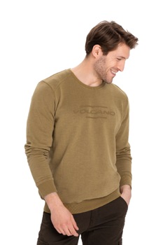 Bluza cu maneca lunga pentru barbati, Volcano, Bumbac/Poliester, Verde inchis Bluza cu maneca lunga pentru barbati, Volcano, Bumbac/Poliester, Verde inchis