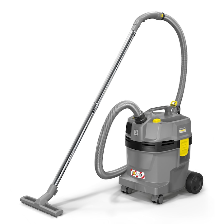 Aspirator profesional umed-uscat Karcher NT 22/1 Ap TE L, 1350 W, 22 l, sistem curatare Ap Clean, priza scule electrice pornire automata