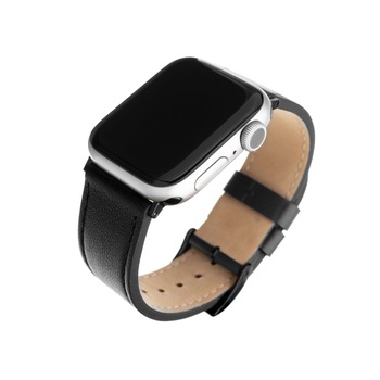 Curea piele naturala FIXED Leather Strap pentru Apple Watch 42mm/44mm/45mm, Negru Curea piele naturala FIXED Leather Strap pentru Apple Watch 42mm/44mm/45mm, Negru
