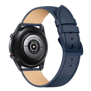 Curea piele FIXED Leather Strap 22 mm, compatibila cu Samsung, Huawei, Xiaomi, Honor, Garmin, Fossil, Albastru Curea piele FIXED Leather Strap 22 mm, compatibila cu Samsung, Huawei, Xiaomi, Honor, Garmin, Fossil, Albastru