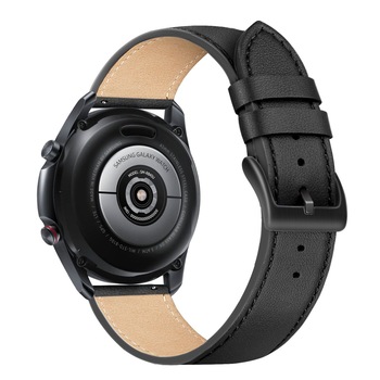 Curea piele FIXED Leather Strap 22 mm, compatibila cu Samsung, Huawei, Xiaomi, Honor, Garmin, Fossil, Negru Curea piele FIXED Leather Strap 22 mm, compatibila cu Samsung, Huawei, Xiaomi, Honor, Garmin, Fossil, Negru