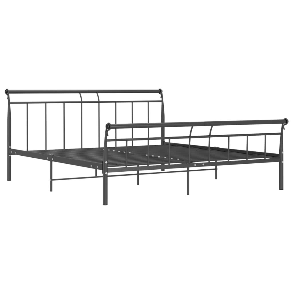 Cadru de pat, negru, 180x200 cm, metal 325045