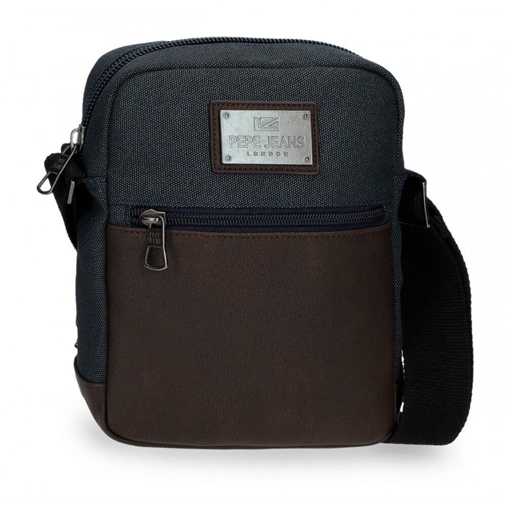 Geanta umar barbati Pepe Jeans Scratch, albastra, 17x22x6 cm