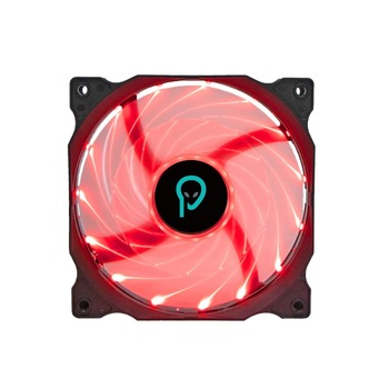 Ventilator Spacer PC 120x120x25 mm SPFC-120-4P-RD, rulment hydraulic, 74 CFM, conector 4-pin, led rosu Ventilator Spacer PC 120x120x25 mm SPFC-120-4P-RD, rulment hydraulic, 74 CFM, conector 4-pin, led rosu
