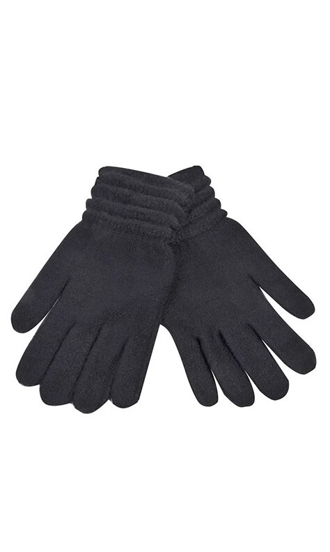 Manusi dama, Zola®, de iarna, negre,model simplu, cu elastic la inchietura, marime universala