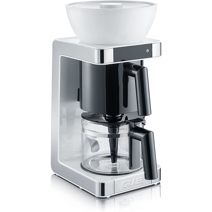 Cafetiera Graef FK701, 1200 W, 1.25 l, 10 cesti, Alb