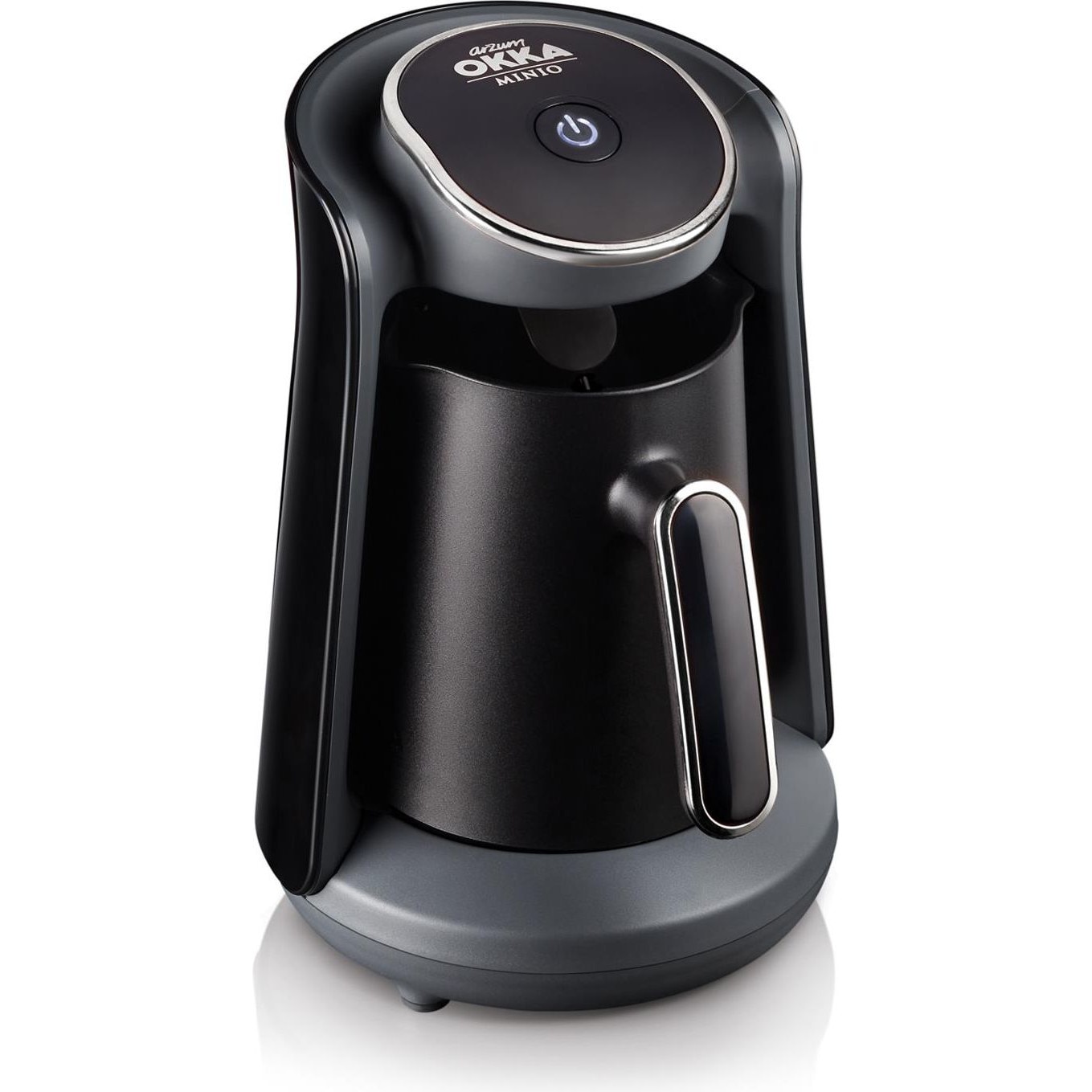 Cafetiera Arzum Okka Minio OK004-s, 480 W, 0.3 l, Negru/Argintiu