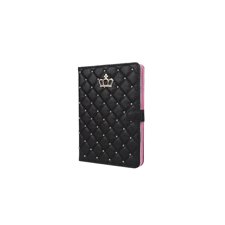 Soho Crown tok 9.7" iPad készülékhez, öko bőrből, fekete