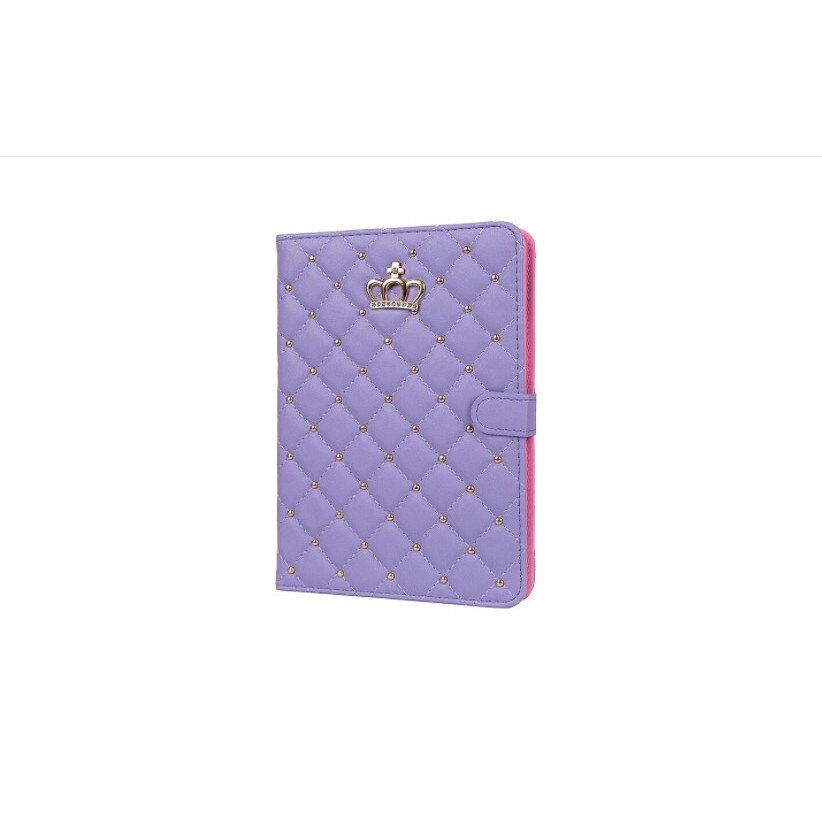 Husa pentru iPad 2017 de 9.7 inch din piele ecologica Crown, Mov