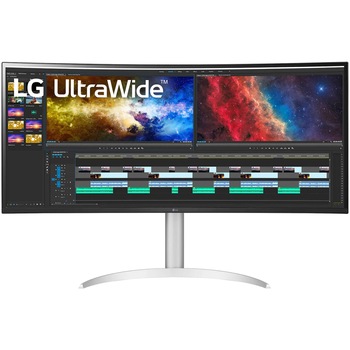 Monitor Curbat LED IPS UltraWide LG 37.5'' QHD+, 60Hz, 5ms, HDR10, Difuzor stereo, AMD FreeSync™,Dynamic Action Sync, USB Type-C™, DVI, HDMI, Display Port, 38WP85C-W.AEU Monitor Curbat LED IPS UltraWide LG 37.5'' QHD+, 60Hz, 5ms, HDR10, Difuzor stereo, AMD FreeSync™,Dynamic Action Sync, USB Type-C™, DVI, HDMI, Display Port, 38WP85C-W.AEU