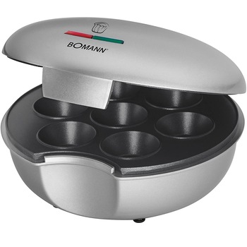 Aparat de preparat briose, Bomann, MM 5020 CB, 7 briose, curatare usoara, placi antiaderente, indicator luminos, 900 W, gri Aparat de preparat briose, Bomann, MM 5020 CB, 7 briose, curatare usoara, placi antiaderente, indicator luminos, 900 W, gri