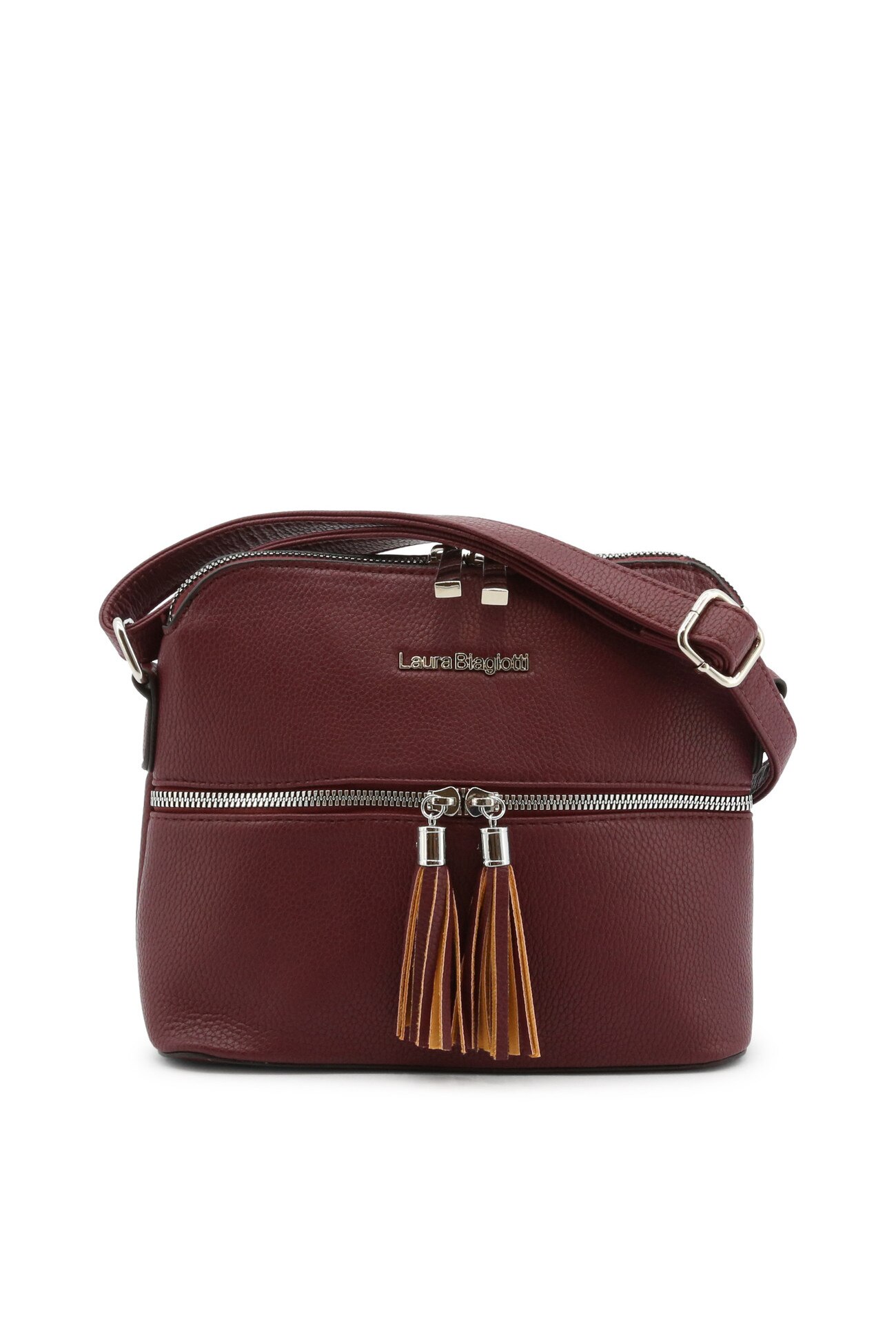 Geanta de umar femei Laura Biagiotti model Crinkle_LB21W-302-2, Rosu