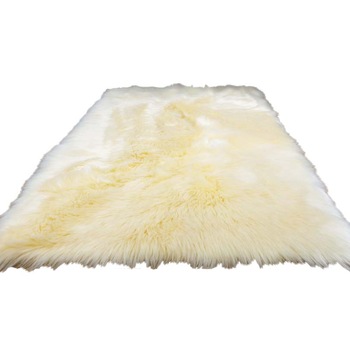 Covor de plus premium cu gramada lunga - galben, 80x150 cm Covor de plus premium cu gramada lunga - galben, 80x150 cm