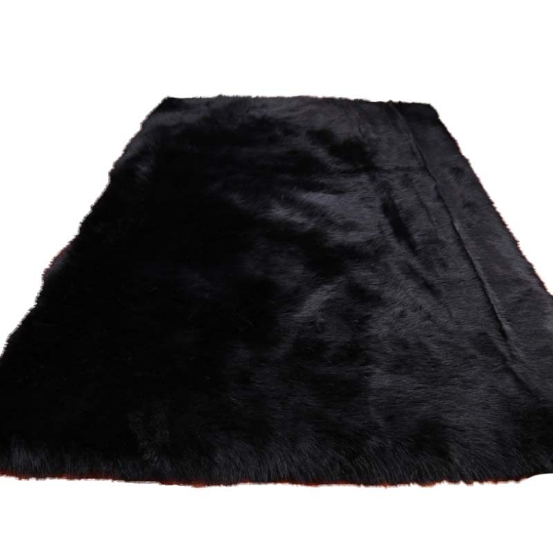 Covor de plus premium cu gramada lunga - negru, 200x300 cm