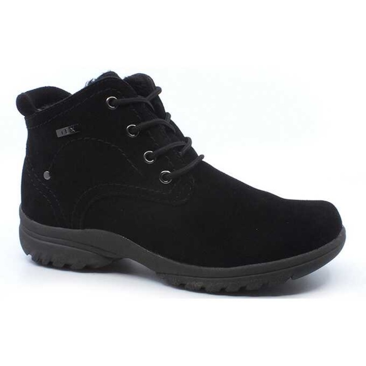 Ghete dama din piele naturala intoarsa Maria Conti TEX inchidere cu siret J6