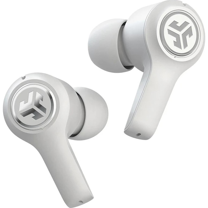 Casti in-ear JLAB JBuds Air Executive True Wireless, Bluetooth 5.0, autonomie 6.5 ore, Alb