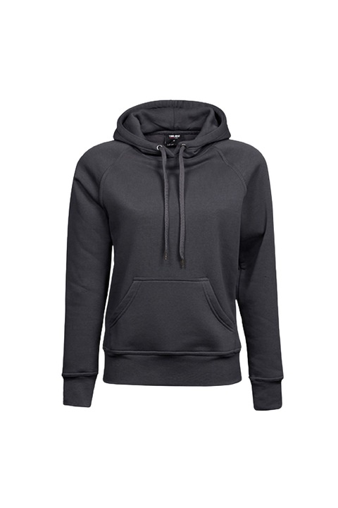 Hanorac cu gluga Tee Jays, Bumbac, Gri inchis, Gri inchis