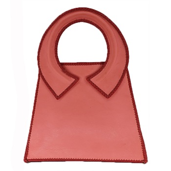 Poseta eleganta de mana, din piele, culoare roz, AG Design, dimensiune 26x10x21 cm Poseta eleganta de mana, din piele, culoare roz, AG Design, dimensiune 26x10x21 cm