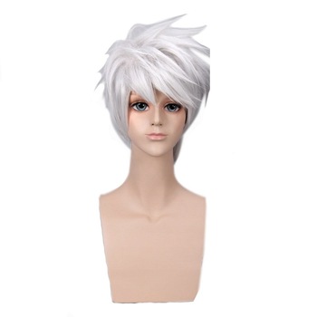 Peruca gri, Naruto Kakashi Hatake, W50 Peruca gri, Naruto Kakashi Hatake, W50