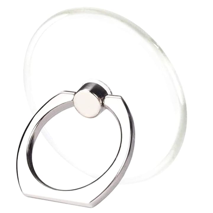 Suport Adeziv Stand universal, pentru spate telefon, tip inel ring pe deget 360 , forma de Rotund cerc , Transparent