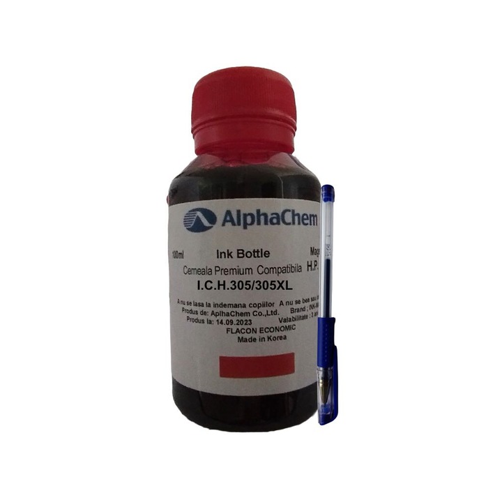 Flacon Cerneala AlphaChem Compatibil HP (305XL) 1x100ml 3YM63AE Magenta