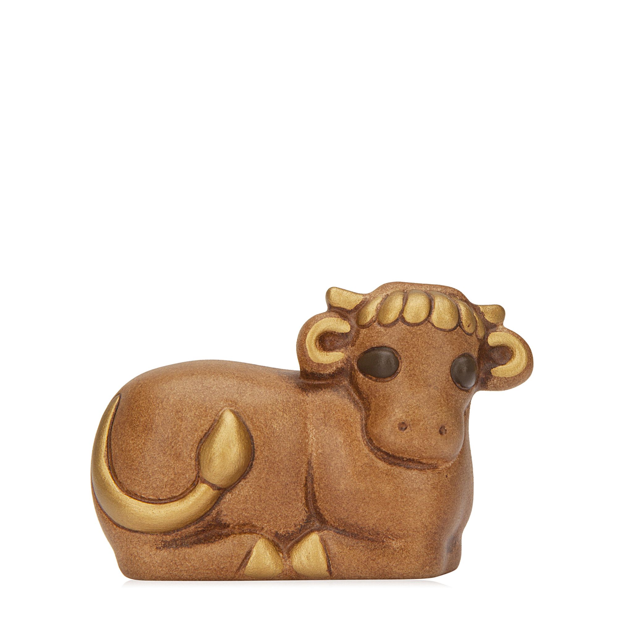Figurina vacuta din Nasterea Domnului, ceramica THUN, maro, 7 cm