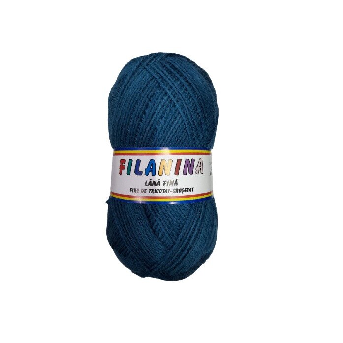 Fir tricotat, Filanina , Denim 292 , lana 100%, 400m/100g