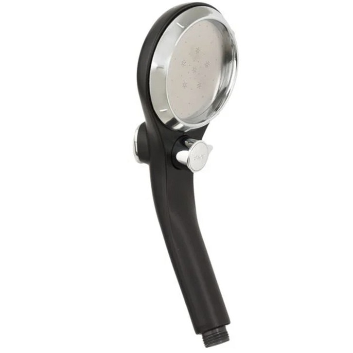 Para de dus rotunda, universala, 3 setari diferite pentru apa, Negru mat, JMB-BBL3294