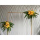 Arcada metalica pentru flori, Nunta, DIY, 2x2 m, Auriu