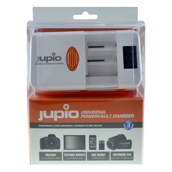 Incarcator Jupio Universal WORLD EDITION pentru acumulatori Li-Ion, acumulatori Ni-Mh AA si AAA cat si dispozitive USB Incarcator Jupio Universal WORLD EDITION pentru acumulatori Li-Ion, acumulatori Ni-Mh AA si AAA cat si dispozitive USB