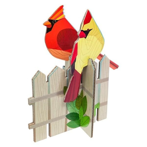 Felicitare pop out cardinals