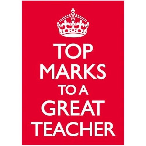 Felicitare - Top Marks to a great teacher