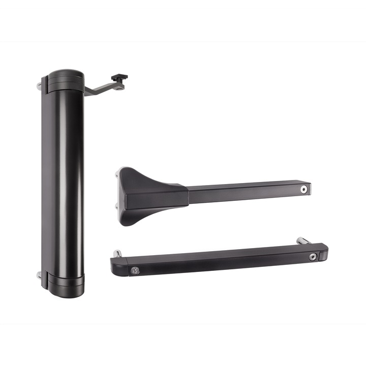 Amortizor Hidraulic Porti Lion, pentru porti pietonale, deschidere 90 grade sau 180 grade, greutate maxim 75 kg, negru