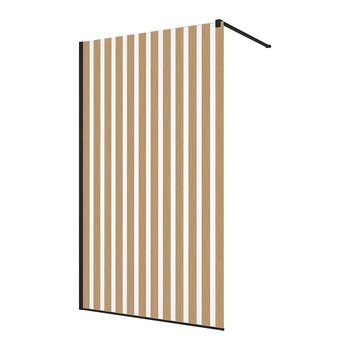 Paravan de dus Walk-In Decor Japan 120x200cm, sticla de 8mm, profil negru mat. Paravan de dus Walk-In Decor Japan 120x200cm, sticla de 8mm, profil negru mat.