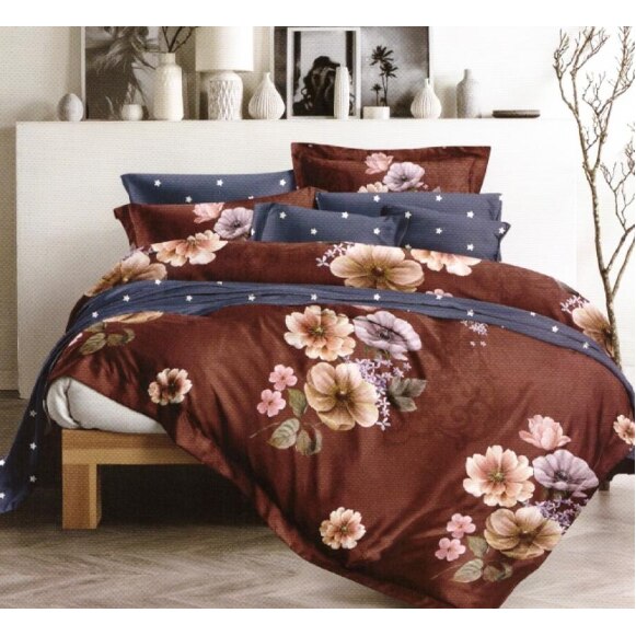 Lenjerie Pat 2 Persoane, 4 Piese, Bumbac, F19/X