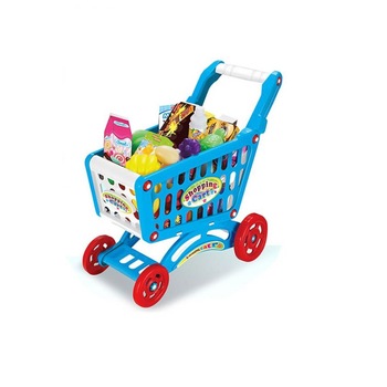 Jucarie cos de cumparaturi cu accesorii si produse, 3-2-6, 47 cm Jucarie cos de cumparaturi cu accesorii si produse, 3-2-6, 47 cm