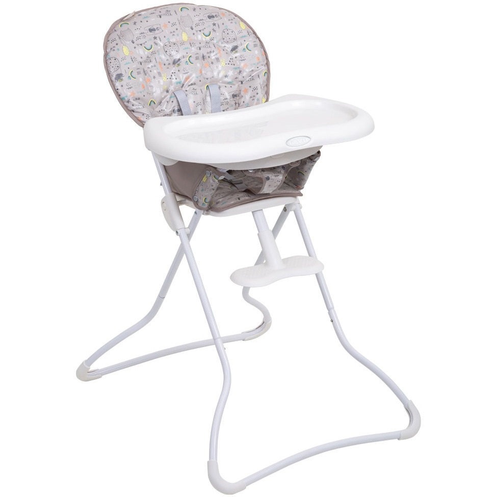 Scaun de masa Graco Snack N Stow Daydream, de la 6 luni, Alb/Gri