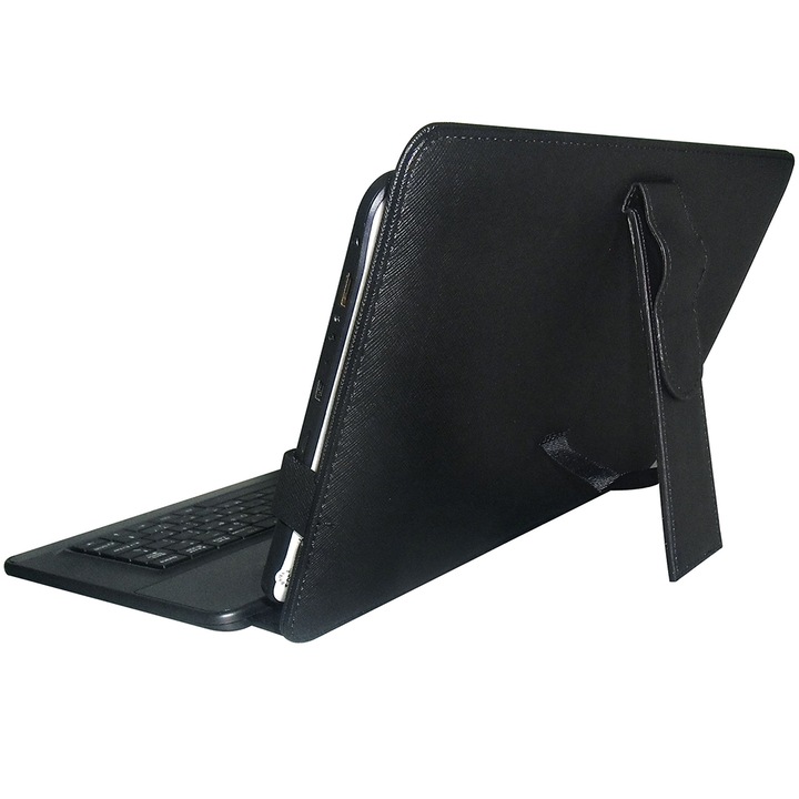 Tableta Serioux S1005KTAB cu procesor Cortex A9 1.2GHz, 10.1", 1GB DDR3, 8GB, Wi-Fi, Android 4.1, Black + Tastatura