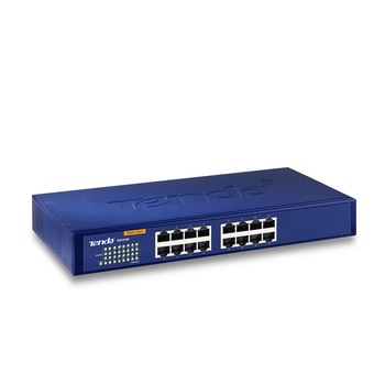 Switch Desktop Tenda TEG1016D, 16Porturi 10/100/1000Mbps Switch Desktop Tenda TEG1016D, 16Porturi 10/100/1000Mbps