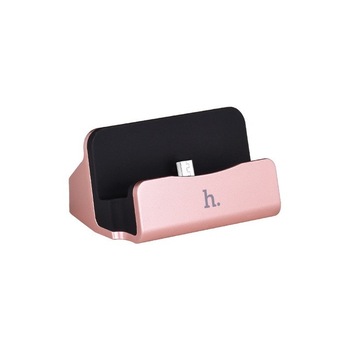 Stand incarcare, Hoco, CPH18, mufa mini USB, rose gold Stand incarcare, Hoco, CPH18, mufa mini USB, rose gold