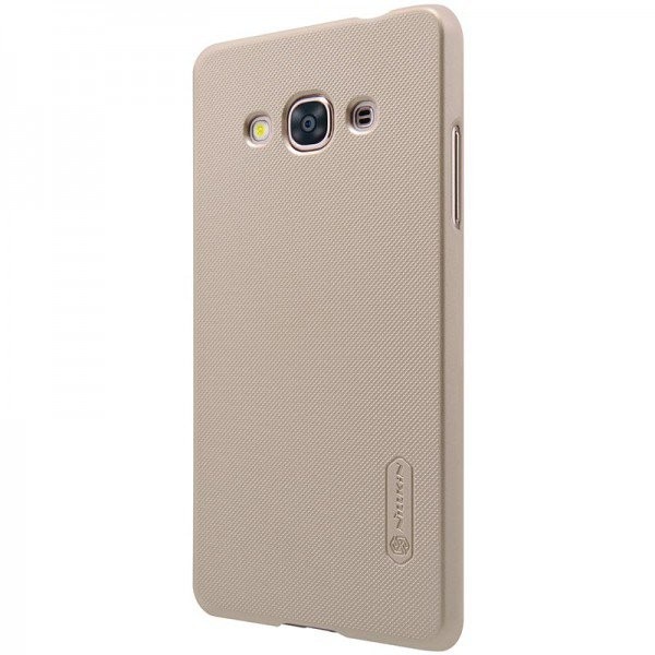 Carcasa, Nillkin, Super frosted shield pentru Samsung Galaxy J3, gold
