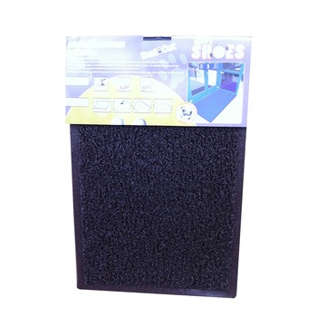 Stergator de exterior Happy Shoes, bucle vinyl, 14mm, 60x40cm, maro Stergator de exterior Happy Shoes, bucle vinyl, 14mm, 60x40cm, maro