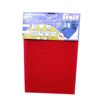 Stergator de Exterior, trafic intens, bucle vinyl, rosu , 14mm, 60x40cm Stergator de Exterior, trafic intens, bucle vinyl, rosu , 14mm, 60x40cm