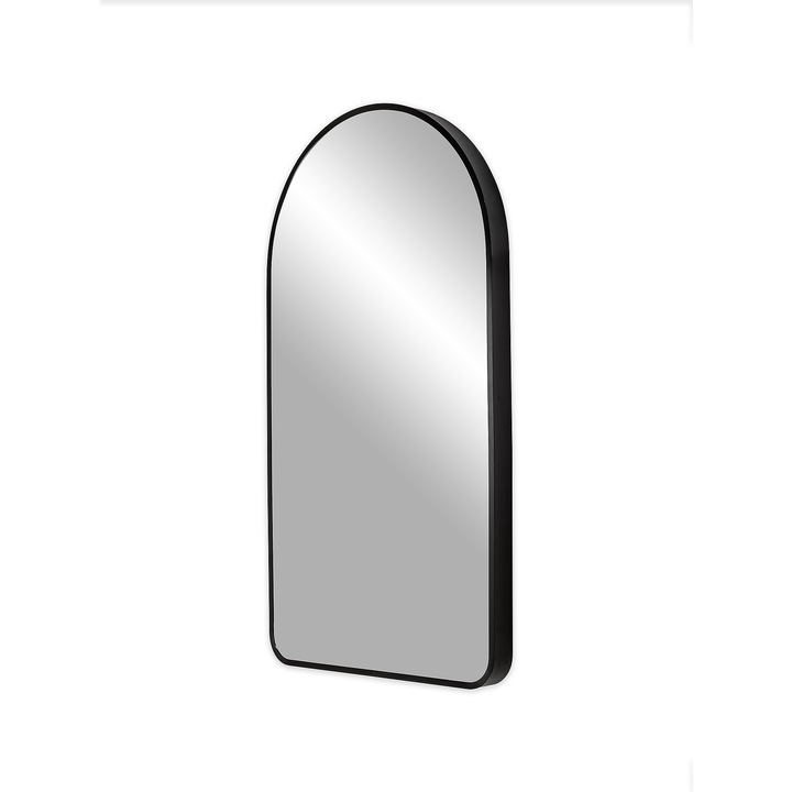 Oglinda Baie LUC Negru Mat Aluminiu 80 x 45