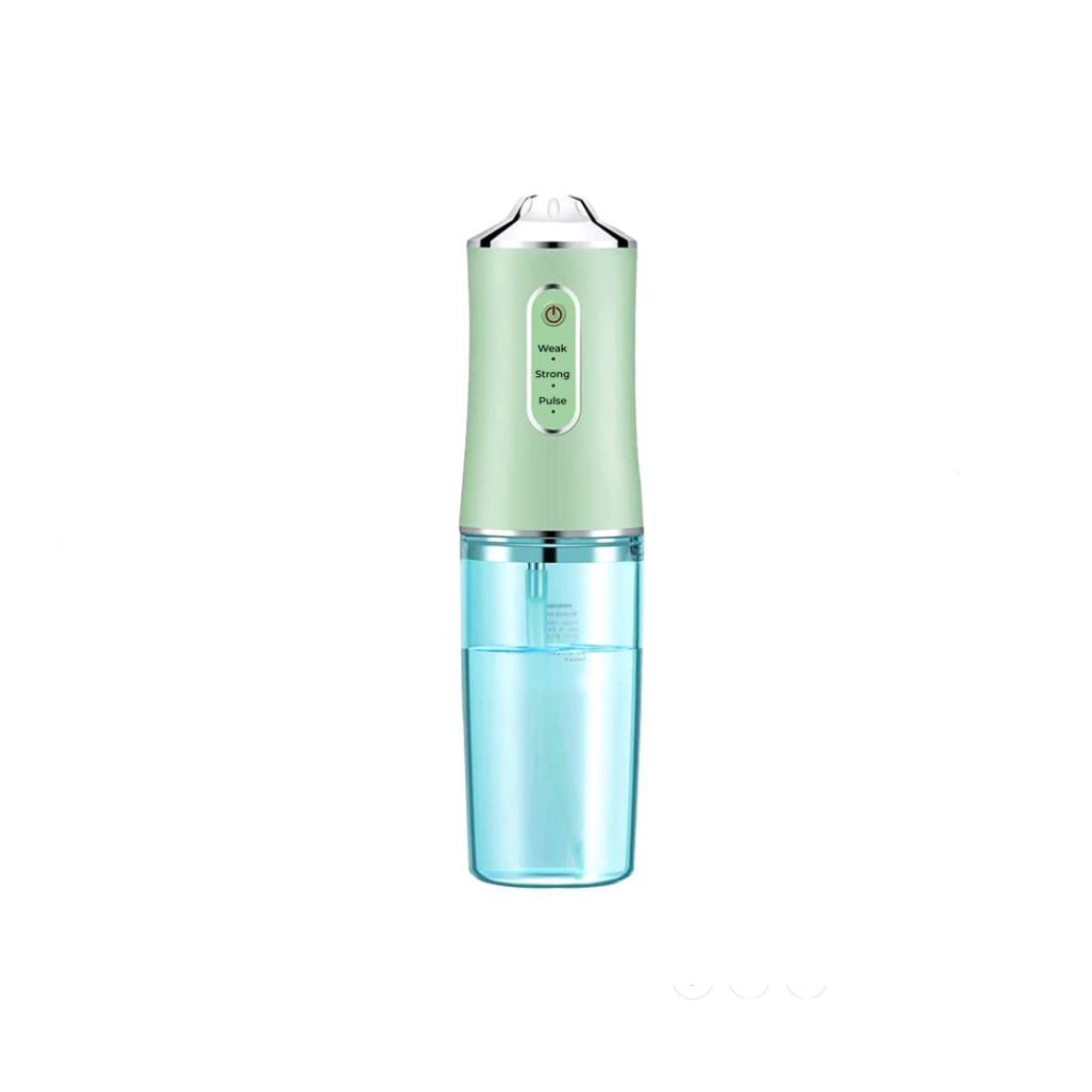 Irigator oral SIKS® pentru dus bucal cu 4 capete curatare, rezervor 220 ml, verde