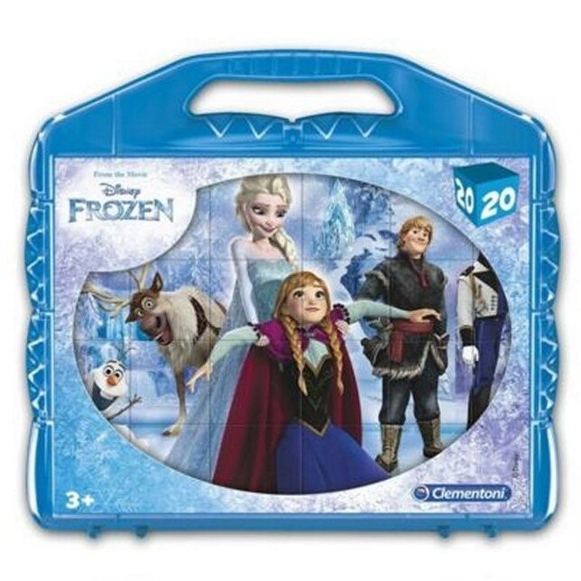 Puzzle Cu Cuburi, Disney, Frozen, 20 Buc, 21 X 22 cm