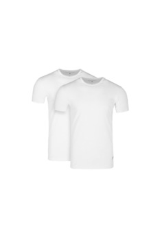 Set 2 tricouri pentru barbati, Volcano, Bumbac/Elastan, Alb, Alb Set 2 tricouri pentru barbati, Volcano, Bumbac/Elastan, Alb, Alb