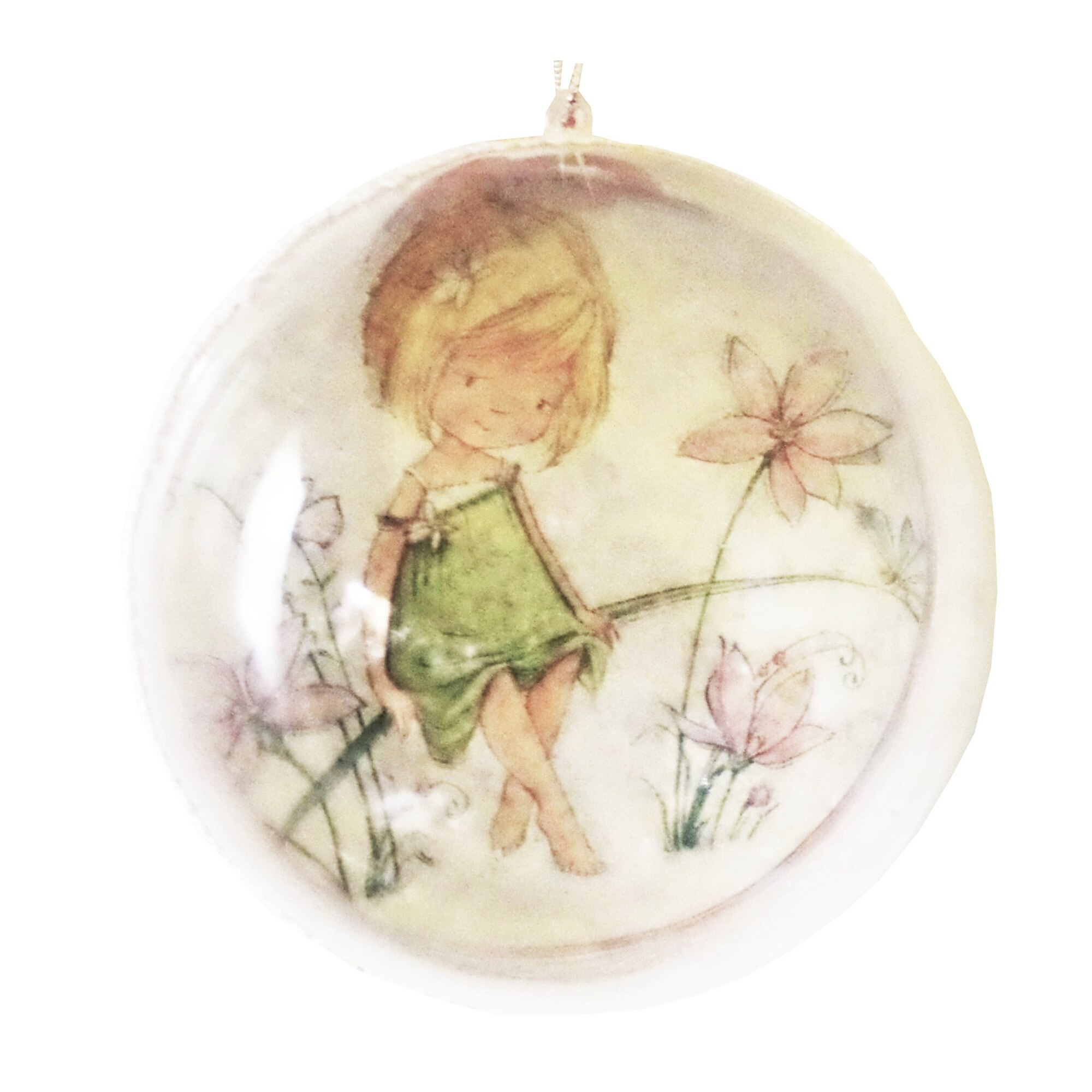 Glob de Craciun de 14 cm Fetita Zana de pe Lac