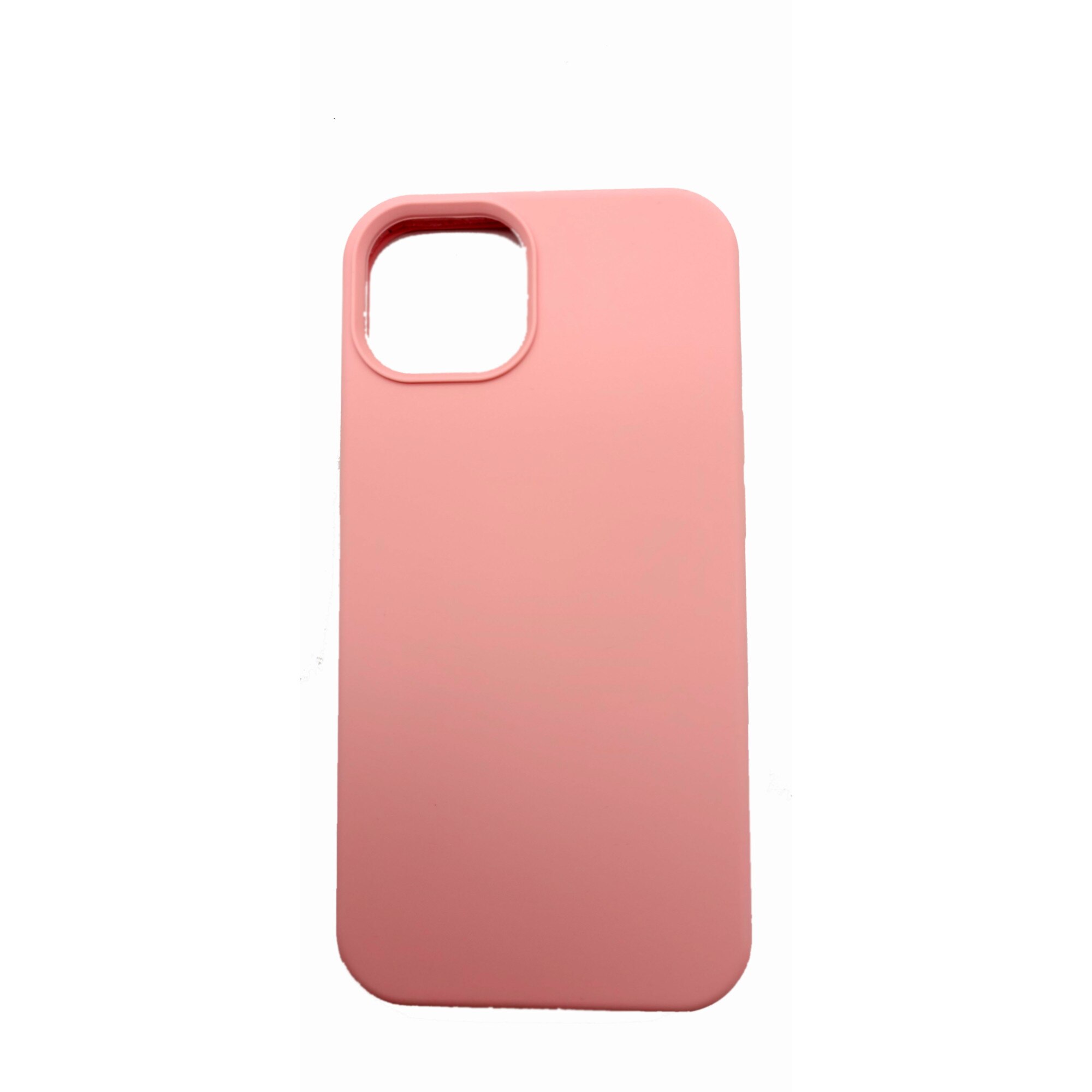 Husa protectie compatibila cu iPhone 13, ultra slim din silicon Roz silk touch, interior din catifea