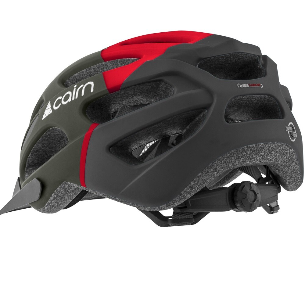 Casca ciclism, CAIRN PRISM XTR 52, L 58-61 cm, Negru/Rosu